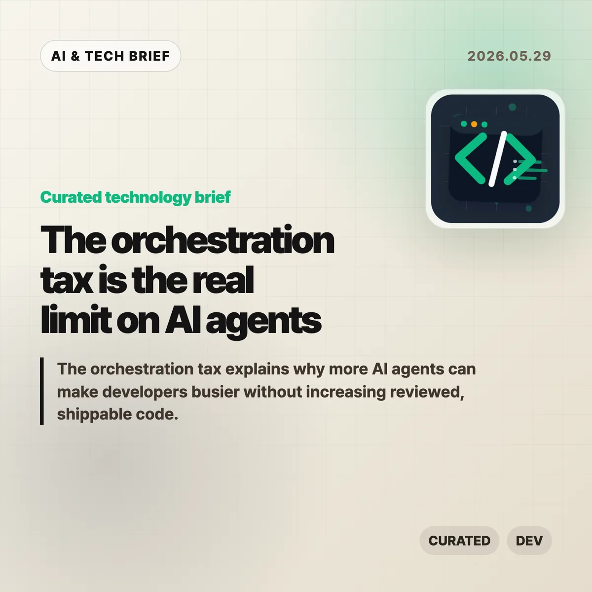 orchestration tax