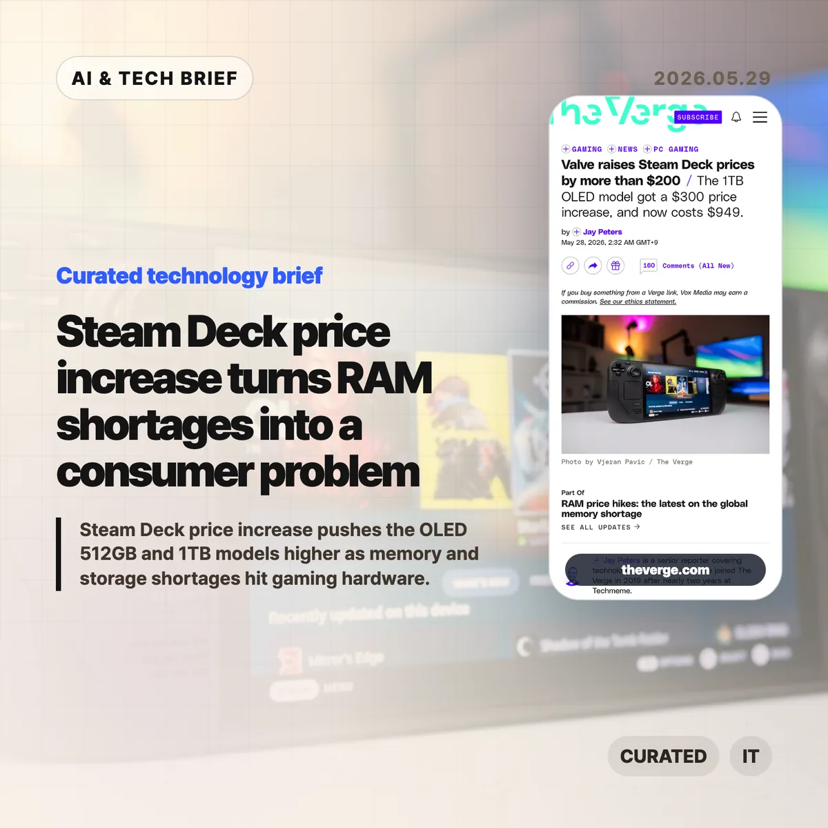 Steam Deck price increase