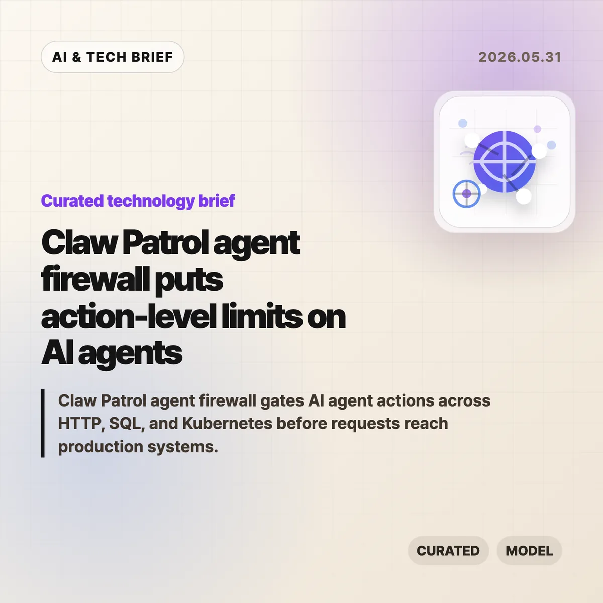 Claw Patrol agent firewall puts action-level limits on AI agents
