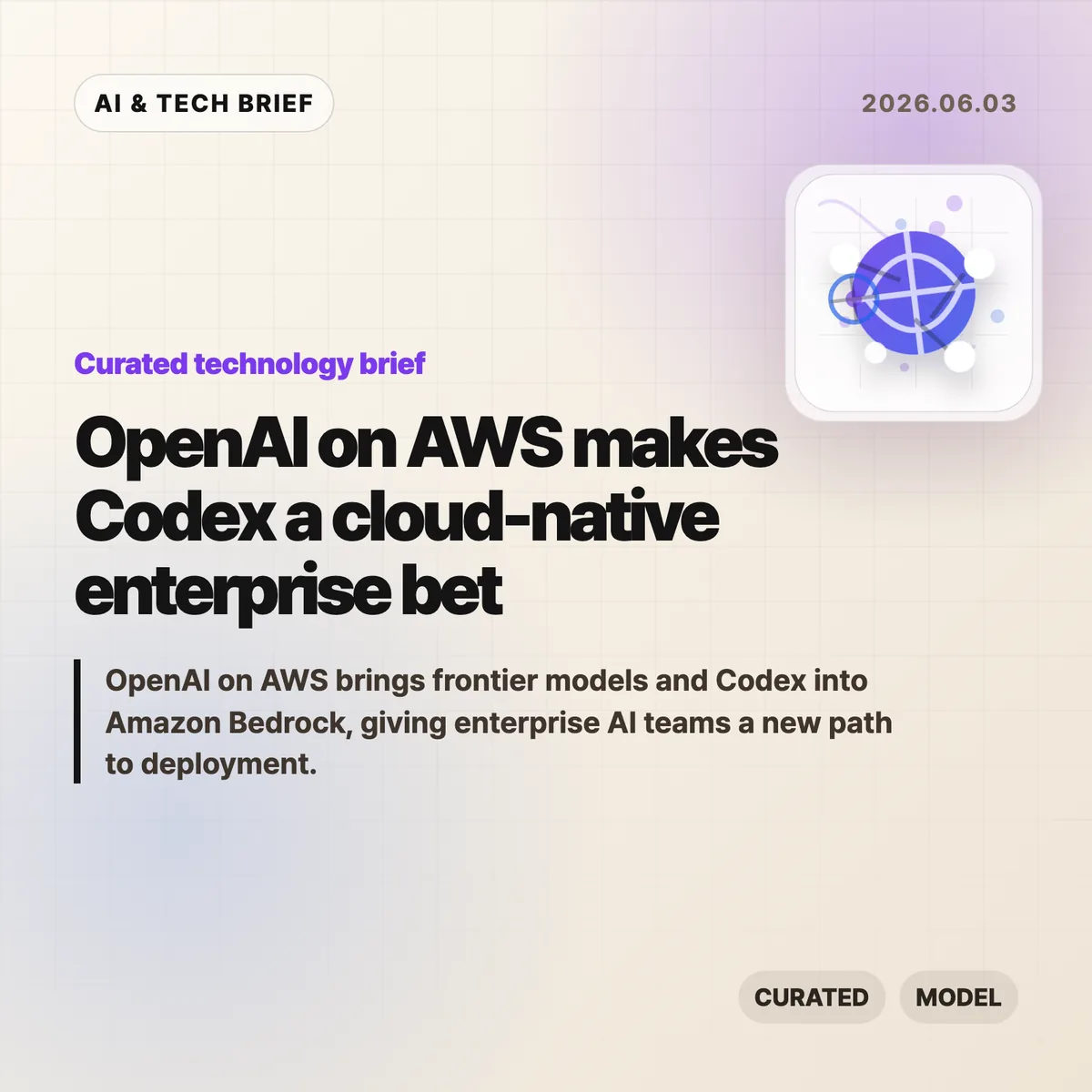 OpenAI on AWS makes Codex a cloud-native enterprise bet