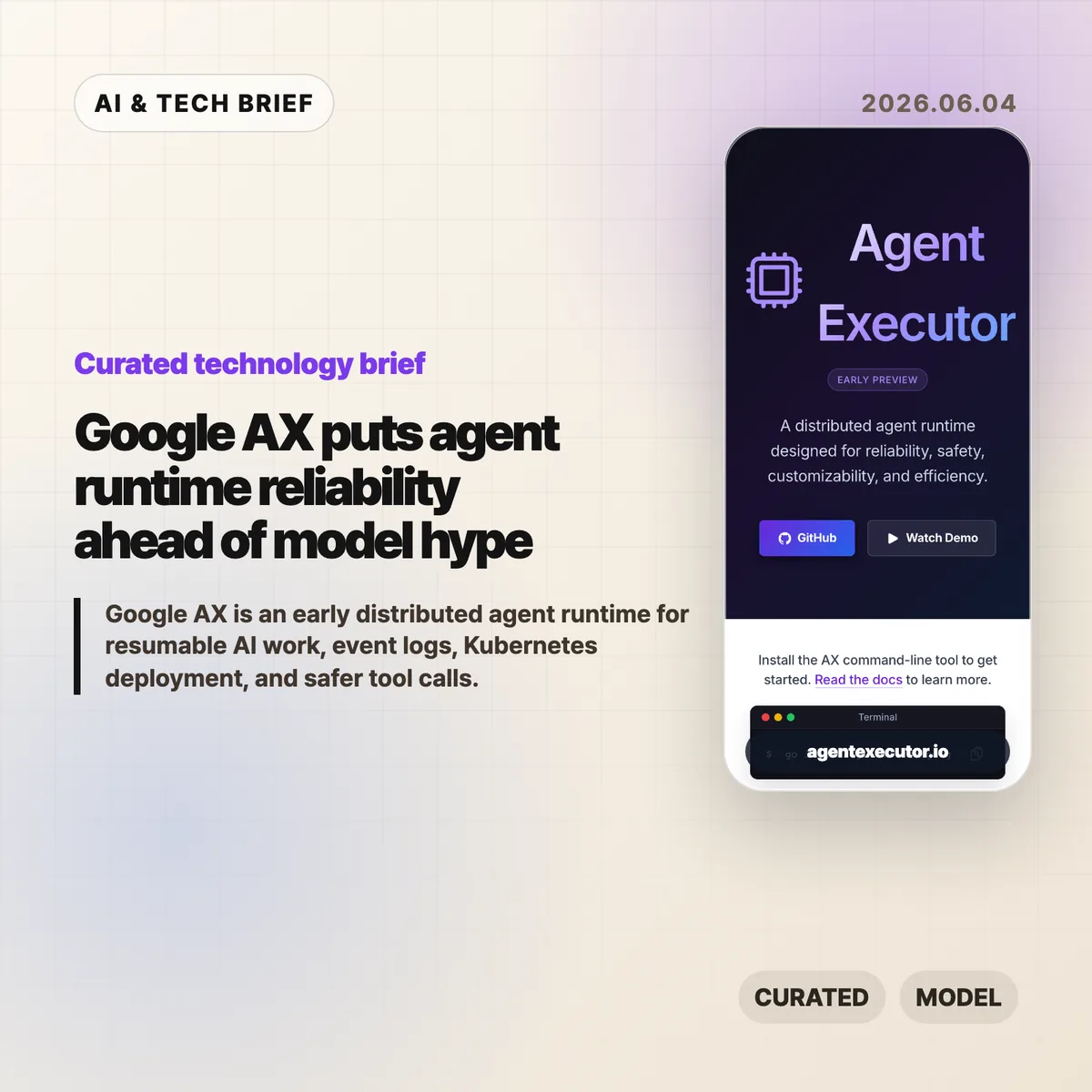 Google AX puts agent runtime reliability ahead of model hype