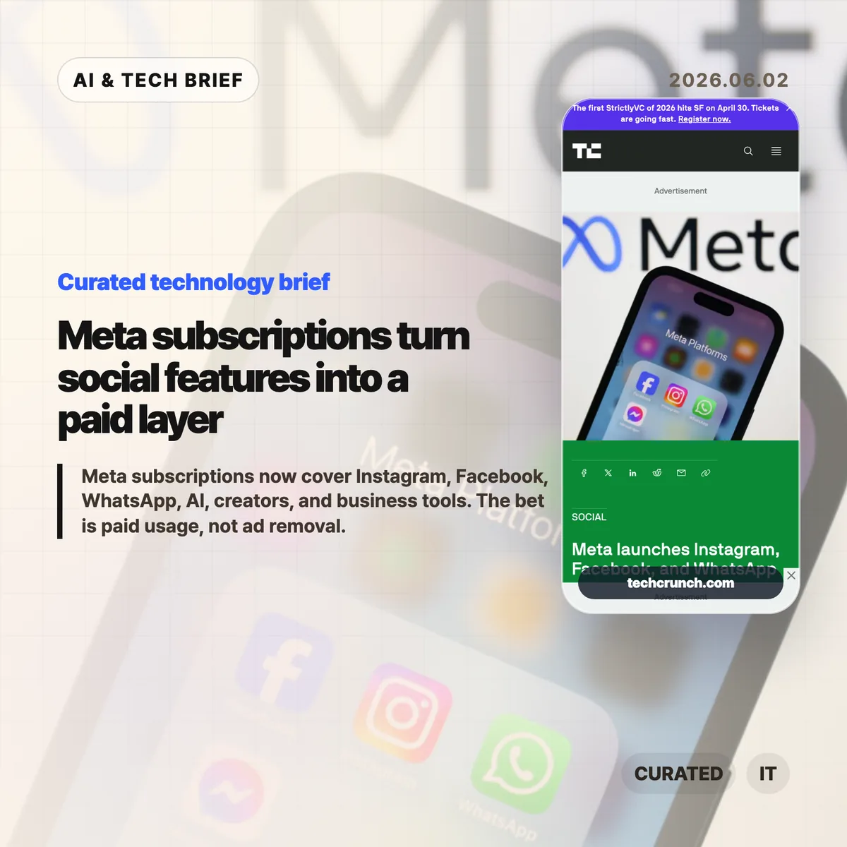 Meta subscriptions turn social features into a paid layer