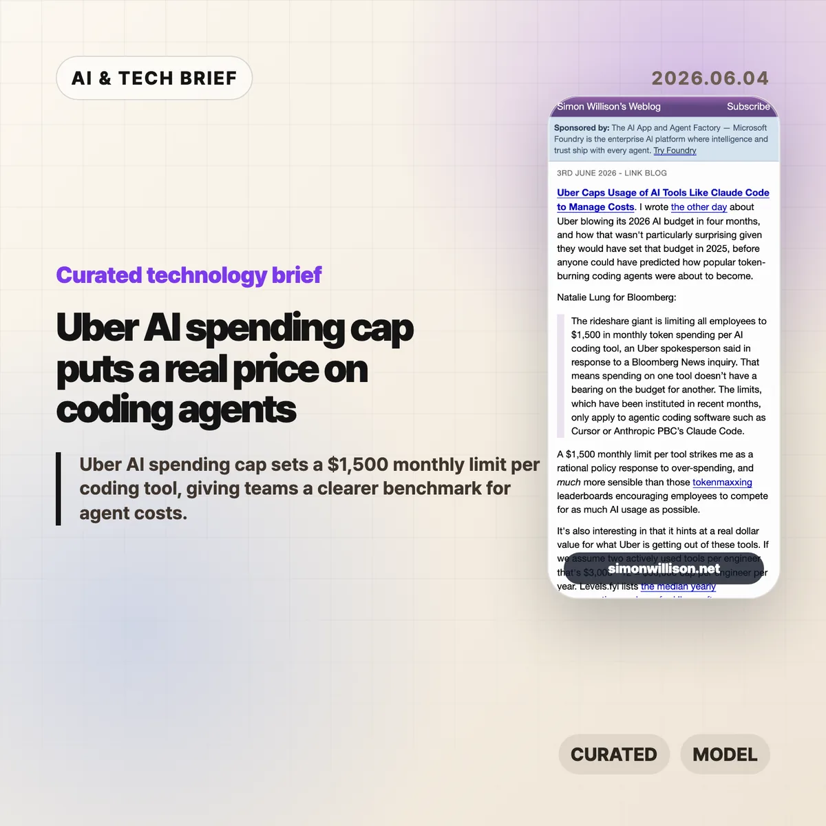 Uber AI spending cap puts a real price on coding agents