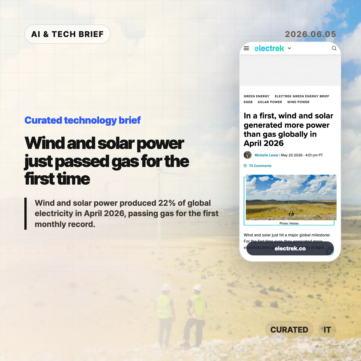 wind and solar power