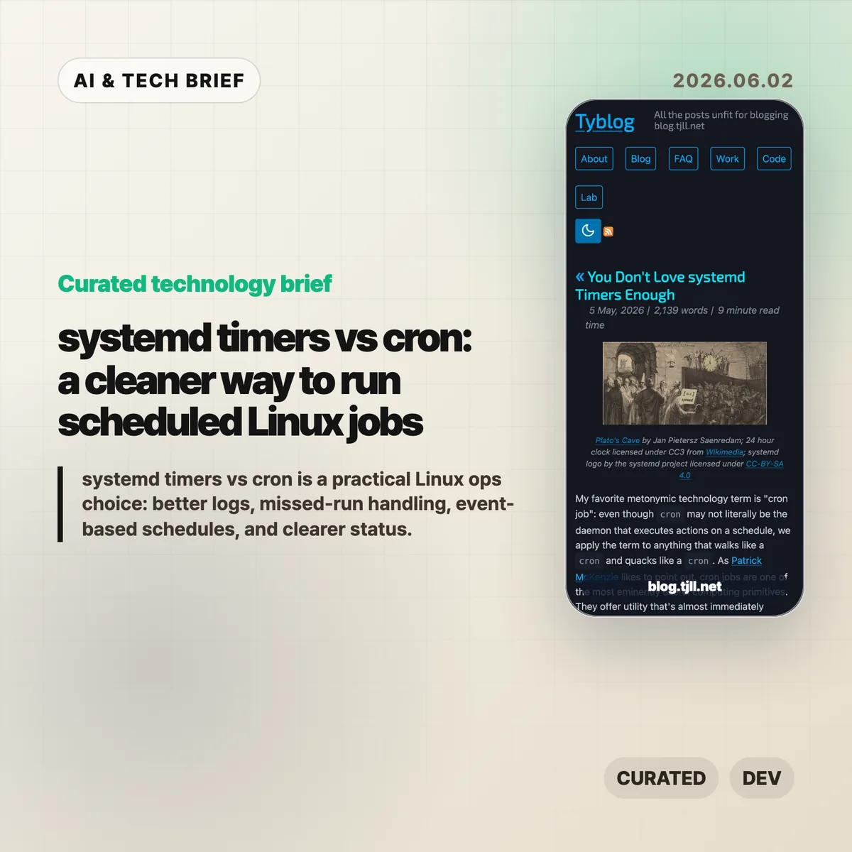 systemd timers vs cron: a cleaner way to run scheduled Linux jobs