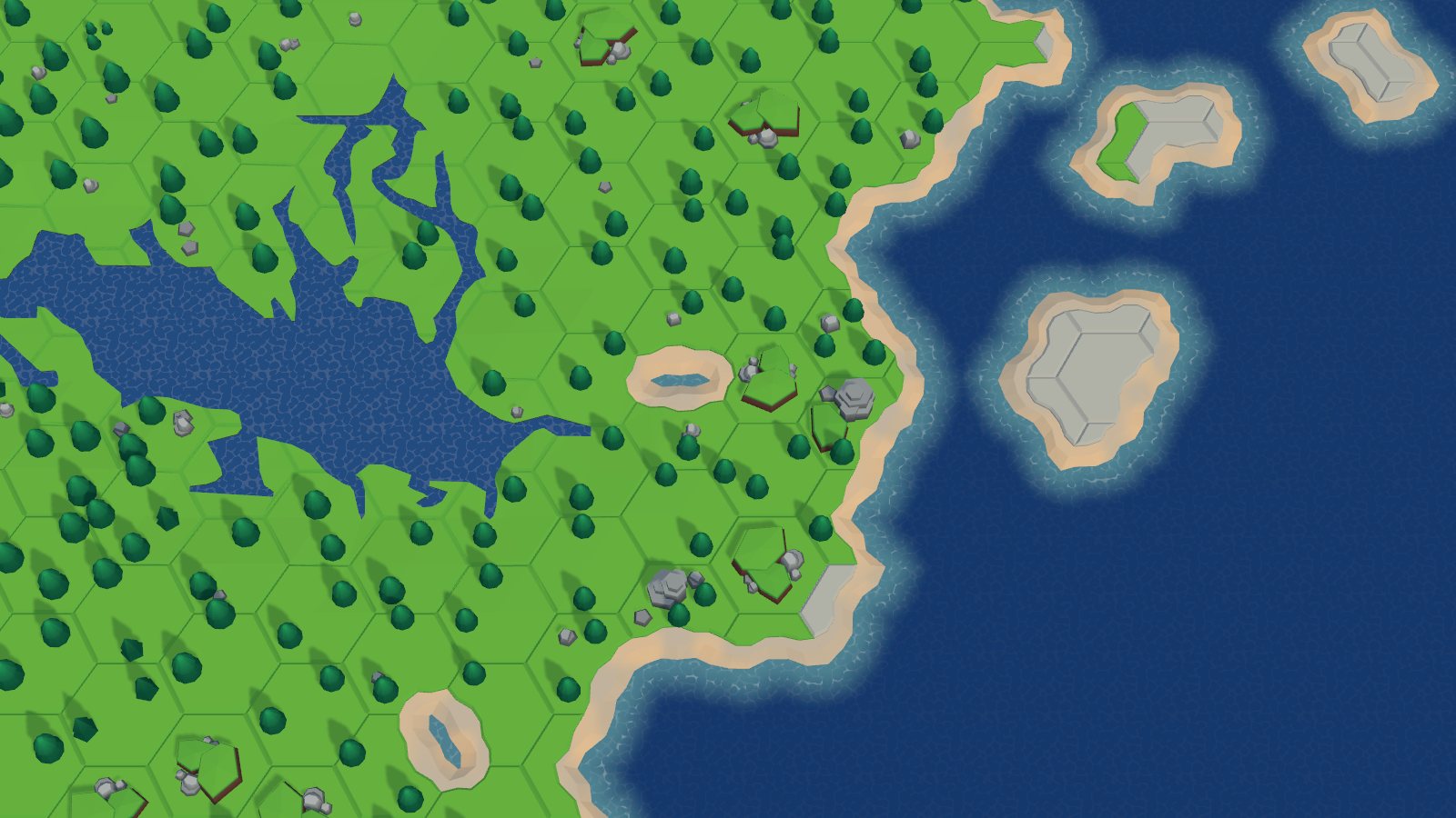 Rill & Reef: A First Look at a Hex-Tile Earth
